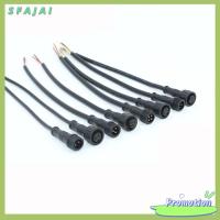 SFAJAI 2Pin 3Pin 4Pin ขั้วต่อ LED ตัวผู้-ตัวเมีย สายเคเบิลสีดำ 20ซม. ค่ะ ขั้วต่อสายไฟ LED กันน้ำ ขั้วต่อไฟ LED IP67 แจ็ค4Pin 3Pin