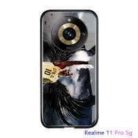 เคส Realme 11 Pro 5G Realme 11 Pro + 5G Kobe สำหรับเด็กผู้ชาย Bryant Legend Forever เคสโทรศัพท์อุปกรณ์แมมบาสีดำกระจกเทมเปอร์เคสป้องกันกันกระแทก