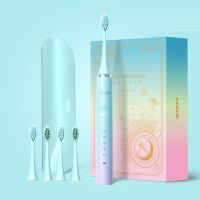 HOKDS SEAGO Electric Toothbrush USB Rechargeable Sonic 5 Gear Mode Waterproof Fast Charging Moving Toothbrush Head Adult S2