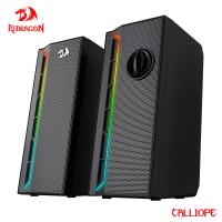 REDRAGON Calliope GS580 3.5mm aux 2.0 stereo surround music RGB Gaming speakers sound bar for computer Desktop PC loudspeakers