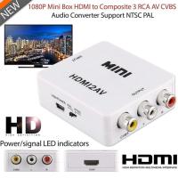 ตัวแปลง MINI HDMI แปลงสัญญาณภาพและเสียง(มี 2สี ให้เลือก)แปลงจาก HDMI to AV Converter