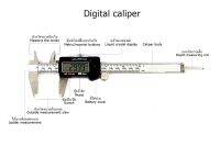 เครื่องมือวัดขนาด ยาว 15 mm. (6 นิ้ว) เวอร์เนียร์คาลิเปอร์ (VERNIER) เครื่องมือวัด ที่แบ่งตามการวัด