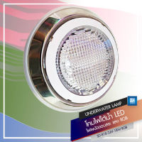 PP โคมไฟใต้น้ำ 24V LED-18W แบบติดผนังขอบสระ รุ่น SD-818-24V-18W-RGB