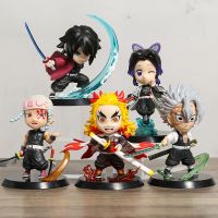 [AhQ ornaments] Demon Slayer Tanjirou Zenitsu Inosuke Giyuu Shinobu Kyoujurou Tengen Muichirou Mitsuri รูปตุ๊กตารุ่นสะสมของขวัญ