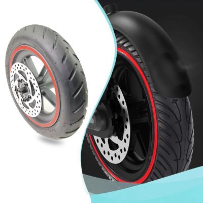 Electric Scooter 8.5 Inch Inflatale Rear Wheel Tire Aluminum Alloy Wheel Hub 110Mm Brake Disk Set for Xiaomi M365 / 1S