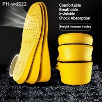 Invisiable Height Increase Insoles for Women Men Boost 1.5-3.5cm Breathable Shock Absorption Orthopedic Insoles Feet Care Pads