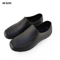 Mens Low-cut Short Tube Fashion Super Light EAV Waiter Shoes Chef Shoes Ho Restaurant Kitchen Waterproof Work Shoes