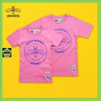 Beesy เสื้อคอกลม ชาย หญิง รุ่น Universe สีชมพู