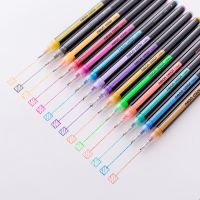 【LZ】✼  Water Chalk Color Gel Pen Set Marcador Escritório Estudo Pintura Flash Criativos 12 24 36 48 cores