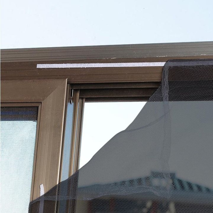 ห้องในร่มกันยุงและหน้าต่างห้องครัวประตู-jaring-serangga-แมลงบินได้ตาข่ายป้องกันผ้าม่านติดหน้าจอหน้าต่างประตูกาว