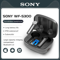 SONY WF S300หูฟังไร้สายชุดหูฟังไร้สายบลูทูธ V5.0หูฟังชนิดใส่ในหูกีฬาหูฟังบลูทูธพร้อมกล่องชาร์จ SONY WF-S300