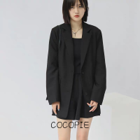 Cocopie เสื้อสูทหญิง2023เสื้อผ้าชาแนลเสืัอทวิตเสื้อสูทผญสวยๆ นุ่มนวล ชิค สไตล์ เท่ WXW23932B9 41Z231011