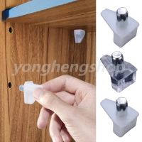 ✥◐✸ 20pcs Shelf Studs Pegs with Metal Pin Shelves Support Separator Fixed Cabinet Cupboard Wooden Furniture Bracket Holder