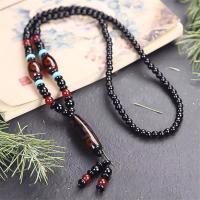 Healing Jewelry Natural Tibetan Dzi Agates Pendant Necklace Nine Eyes Guanyin Ruyi Dragon Agat Stone Necklace for Women Men