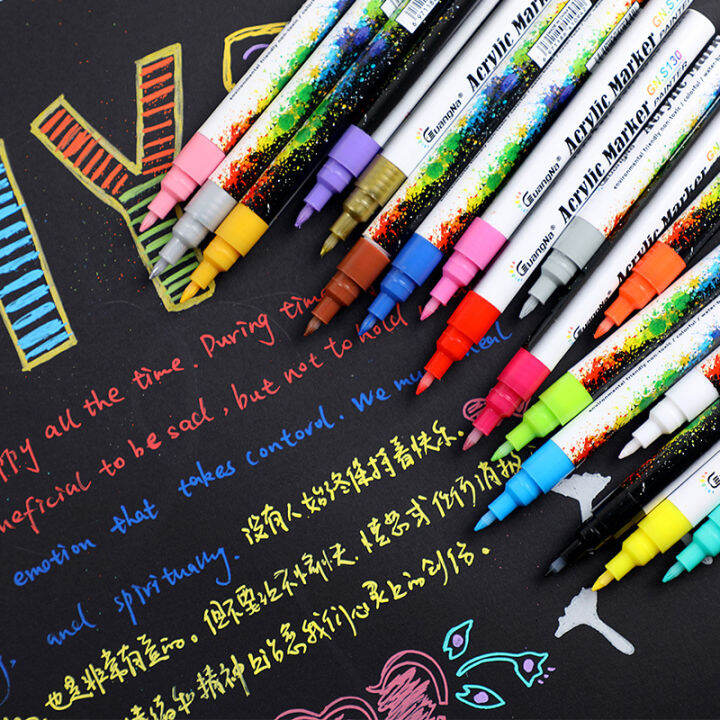 35-สี-0-7-มม-สีอะคริลิค-marker-ปากกาสำหรับหินเซรามิคแก้วพอร์ซเลนแก้วไม้ผ้าภาพวาดผ้าใบ-yrrey