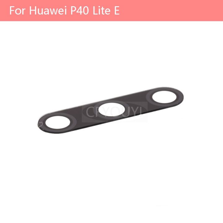 【☊HOT☊】 anlei3 สำหรับ Huawei P40 Lite E หลังกระจกเลนส์แก้วกล้องมองหลังด้วยกาวกาว