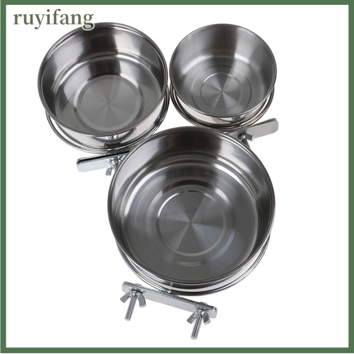 ruyifang-pet-hanging-bowl-สแตนเลสสุนัขและแมวให้อาหารอาหารนกชามกรง