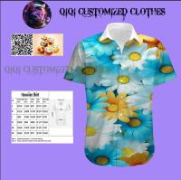 Cute Chamomile 2023 Summer and Autumn Hawaiian Shirt High Quality, Unisex, Size S-3XL