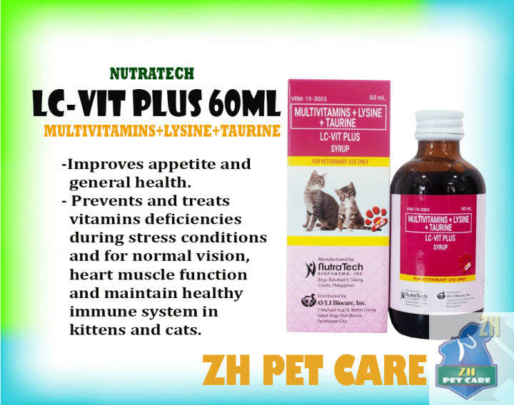 Zh. Lc-vit Plus Syrup 60ml (multivitamins + Lysine + Taurine) 