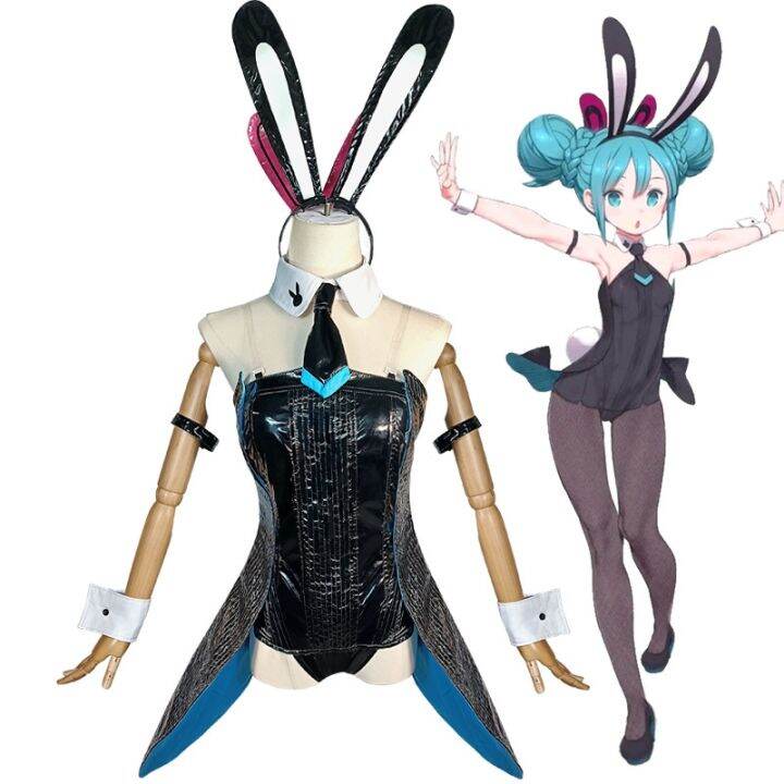 Mango Spot Hatsune Miku Cos Suit Bunny Girl Tights Anime Miku Sexy