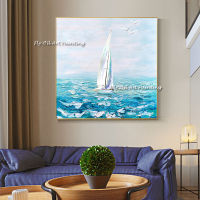 Large Size sailboats 100 Oil Painting Abstract Colorful Wall Art handmade on canvas Wall Decor Painting Wall Picture no frame