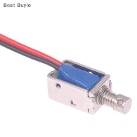 ?Best Buyle DC3V 10mm x 11mm Micro MINI BLOCK Solenoid electromagnet ผ่าน Push-Pull Solenoid stroke 4mm