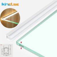 LED Glass Cabinet Layer Light For 8mm Glass Shelf Back Splint Clip Bar Lamp Aluminum Profile Showcase Bookshelf Strip Light Food Storage  Dispensers