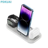 卐❖℗ Wireless Charger Stand 3 in 1 15W Fast Charging Dock Station for Apple Watch 8 7 AirPods Pro iPhone 14 13 12 11 XS Phone Holder