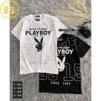 BIL เสื้อยืดผู้ชาย เสื้อยื้ด   เสื้อยืดถูกๆ  พร้อมส่ง  เสื้อยืดเพย์บอย playboy สกรีนเต็มตัว สุดเท่ห์