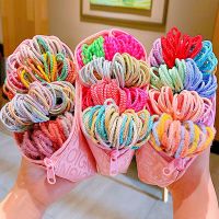 [HOT] 100ชิ้น/เซ็ตขนาดเล็ก Pigtail ยางรัดผม Scrunchie ยางรัดหญิงหลากสีน่ารักเกลียวพื้นฐานผมวงยืดหยุ่นเครื่องประดับผมเด็ก