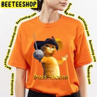 【New】Cool Cat Of Puss In Boots The Last Wish Movie For Children Trending Unisex T-Shirt