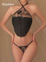 【jw】☼❈♙  Magdalyn Embroidered Suits Fashion Camisole Underpants Erotic Nightwear Outfits Piece Set