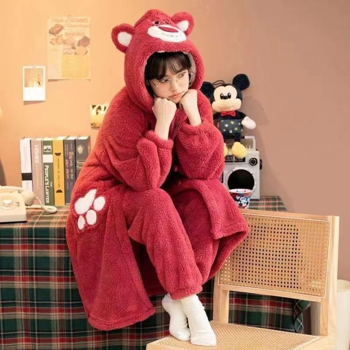 muji-high-quality-pajamas-womens-winter-thickened-warm-coral-fleece-suit-cute-and-fun-cartoon-net-red-style-autumn-and-winter-coral-fleece-home-clothes
