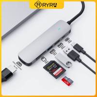 Hyra USB 3.1 Type-C ฮับไปยังเครื่องแยกอเนกประสงค์อะแดปเตอร์4K ธันเดอร์โบลต์ฮับ3 USB พร้อมช่องเสียบตัวอ่าน SD TF สำหรับ Macbook Air