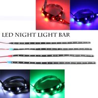 แถบไฟ Led 15 Smd แบบยืดหยุ่นกันน้ำสีเขียว/สีฟ้า/สีแดง/สีขาวสำหรับตกแต่งตะแกรงรถยนต์รถบรรทุกรถจักรยานยนต์