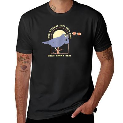 Bird Watching Goes Both Ways Bird Lover T-Shirt Hippie Clothes Animal Print Shirt T Shirt Men