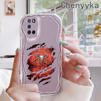 เคส Chenyyka สำหรับ OPPO A52 A72 A92 4G เคสแฟชั่นลายแมงมุมเนื้อครีมกันกระแทกแบบใสนิ่มเคสมือถือโปร่งใสลายกล้องถ่ายรูปเก๋ไก๋กรอบซิลิกาเจลป้องกัน