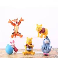 Ns3 โมเดลตุ๊กตาฟิกเกอร์ Disney Winnie The Pooh Bear Tiger Piglet Eeyore ของเล่นสําหรับเด็ก ตกแต่งบ้าน 5 ชิ้น