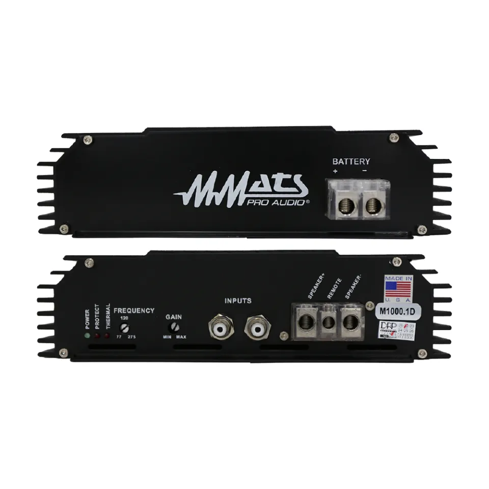 Mmats เพาเวอร์แอมป์ 1 แชนแนล คลาส D รุ่น M1000.1D AMPLIFIER MONO