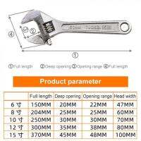 ประแจลิงอเนกประสงค์6Quot; 8Quot; 10Quot; 12Quot; 15Quot; 15Quot; ประแจปรับอเนกประสงค์ขยายเครื่องมือประแจมือขนาดใหญ่สำหรับติดตั้งและซ่อมแซม