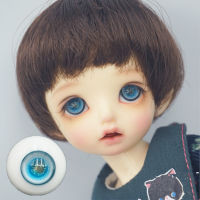 2021BJD doll eye Balls are suitable for 1314 16 size glass eye balls with lake blue flash pupil doll accessories