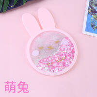 Coaster Rabbit Romantic Cherry Blossom Season Ocean Quicksand Silicone Water Coaster Insulation New Cute Mug Placemat