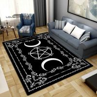 Gothic Witch Sacrifice Rugs Triple Moon Divination Home Living room Bedroom Large area soft car Halloween Decoration Rune mat