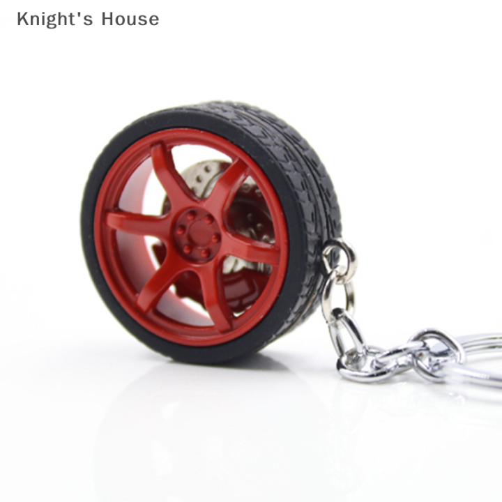 knights-house-พวงกุญแจรถยนต์เทอร์โบพร้อมดิสก์เบรกล้อรถพวงกุญแจรถยนต์พวงกุญแจโซ่รถยนต์สำหรับเป็นของขวัญของผู้ชาย