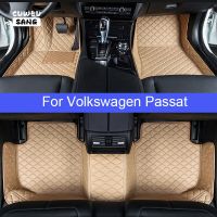 CUWEUSANG เสื่อปูพื้นติดรถยนต์สำหรับ VW Passat B5 B5.5 B6 B7 B8พรมปูพื้นรถยนต์