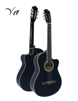 Va CG160CBK กีตาร์คลาสสิค 39 นิ้ว ขนาด 4/4 คอเว้า ไม้ลินเดน ( Classical Guitar for Beginners ) ** กีตาร์คลาสสิคมือใหม่** + แถมฟรีกระเป๋ากีตาร์ & เครื่องตั้งสาย & คาโป้ & ปิ๊ก