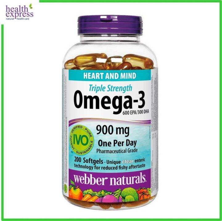 ber Naturals Triple Strength Fish Oil (900 mg EPA/DHA) 200