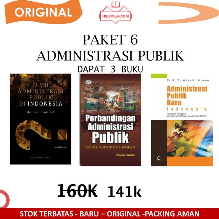 Paket 3 Buku Ilmu Administrasi Publik + Perbandingan Administrasi ...