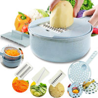 Professional 8 in 1 Vegetable Cutter Vegetable Slicer Potato Peeler Carrot Onion Grater with Strainer Kitchen Accessories