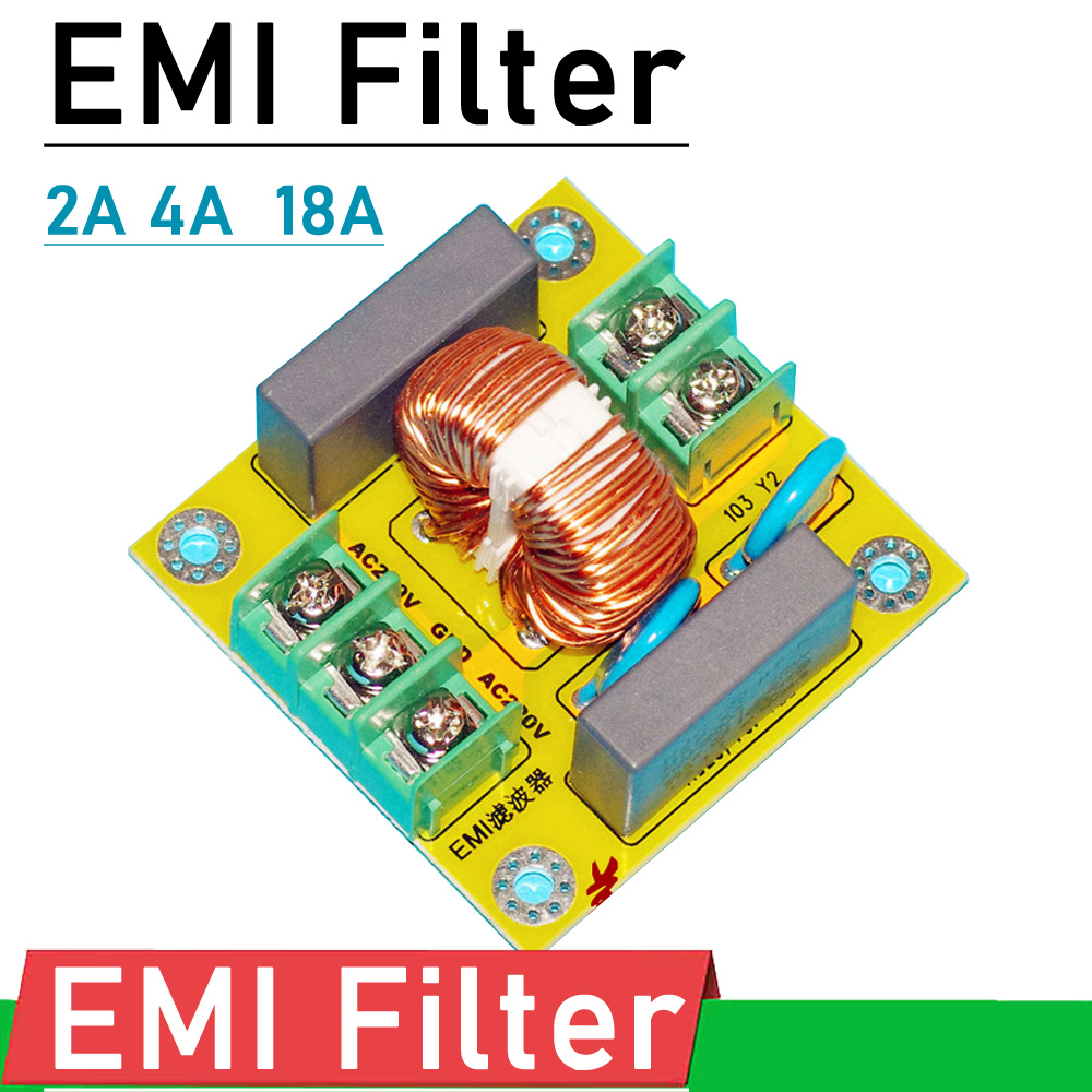 2-Stage EMI power purifier Filter module 10A AC purification impurities board 